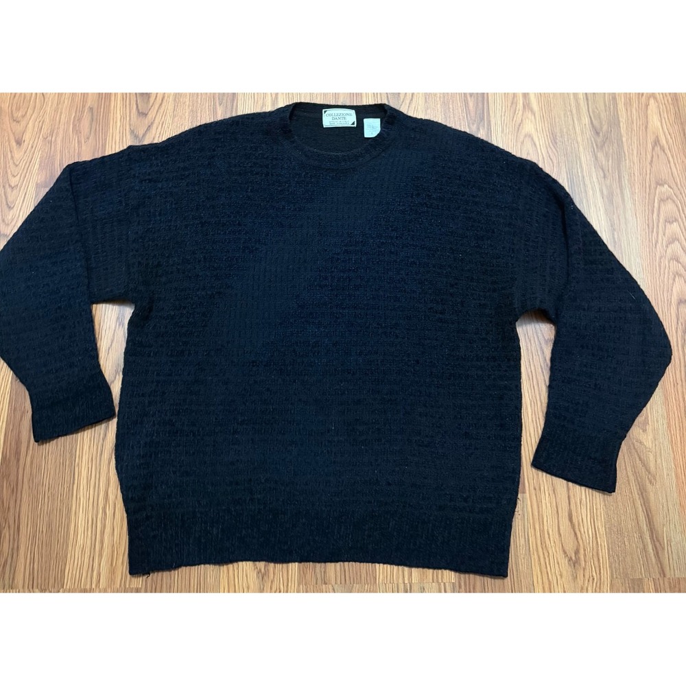 Collezione Dante Sweater Mens Large Textured Crewneck Wool Acrylic Bulgaria